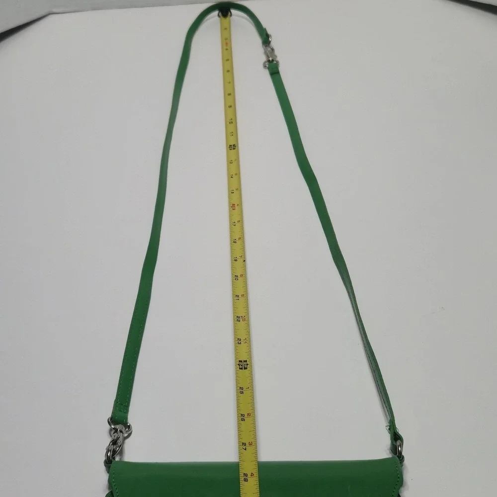 Hobo The Original Green Leather Convertible Crossbody Shoulder Bag Clutch